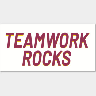 Teamwork Rocks Teams in Business at an Office with Group Collaboration Rocks Posters and Art