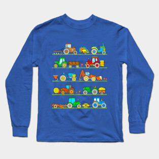 Tractor Toddler Design Long Sleeve T-Shirt