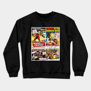 50s Sci-Fi Movie Poster Collection #5 Crewneck Sweatshirt