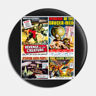 50s Sci-Fi Movie Poster Collection #5 Pin