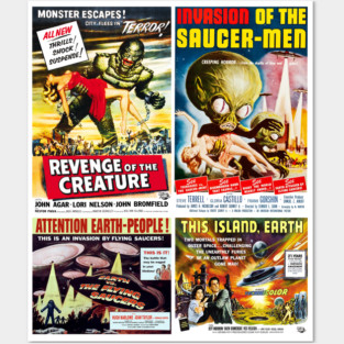 50s Sci-Fi Movie Poster Collection #5 Posters and Art