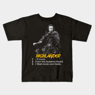 Highlander - There can Only Be One Kids T-Shirt