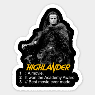 Highlander - There can Only Be One Sticker