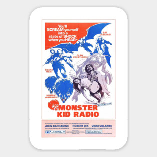 Monster Kid Radio - Horror of the Blood Monsters Sticker