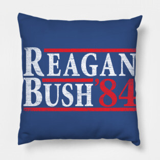 Reagan Bush '84 | Vintage Style Conservative Republican GOP Pillow