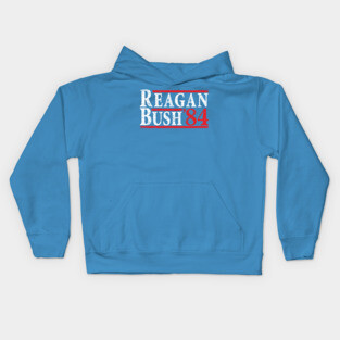 Reagan Bush '84 | Vintage Style Conservative Republican GOP Kids Hoodie