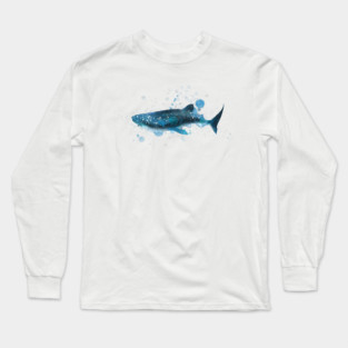 Whale Shark Watercolor Long Sleeve T-Shirt