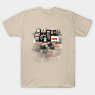 Shoegaze Guitar Pedals - Indie Dream Pop FanArt T-Shirt