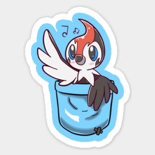 Pocket Woodpecker Sticker