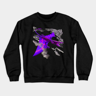Pterodactyl at night Crewneck Sweatshirt