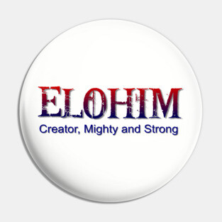 Elohim,Hebrew word for God Pin