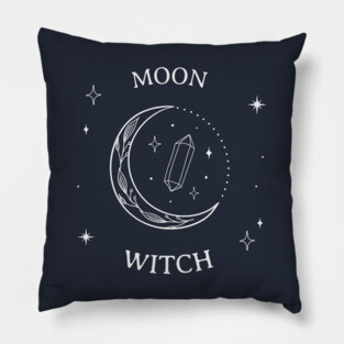 Moon Witch Modern Witchcraft Wicca Pagan Spell Pillow