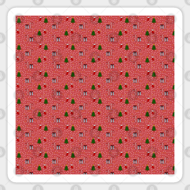 CHRISTMAS PATTERN Sticker by droidmonkey