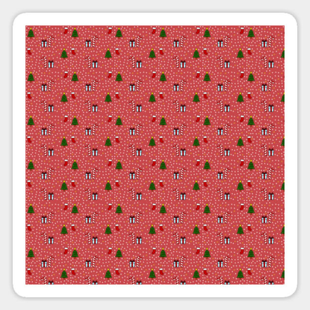 CHRISTMAS PATTERN Magnet by droidmonkey