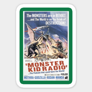 Monster Kid Radio - Destroy All Monsters Sticker