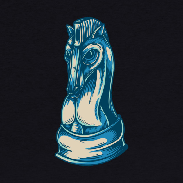Chess Knight - Gift for chess player by Quirky Design