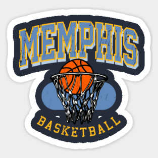 Vintage Memphis Basketball Sticker