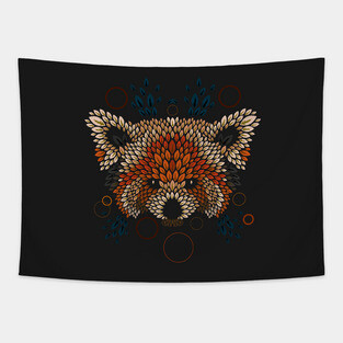 Red Panda Face Tapestry