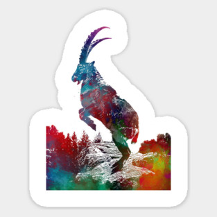 Alpine ibex Sticker
