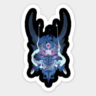 Oni mask Sticker