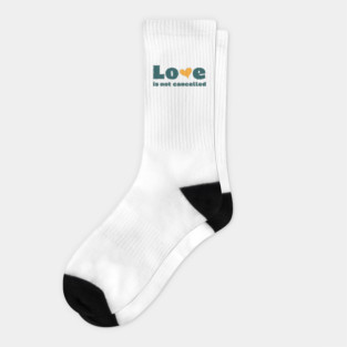 love is not cancelled Socks