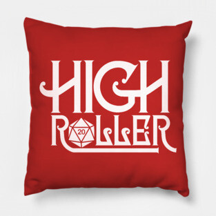 Dungeons and dragons High Roller - Crit Hit D20 Dice Tee Pillow