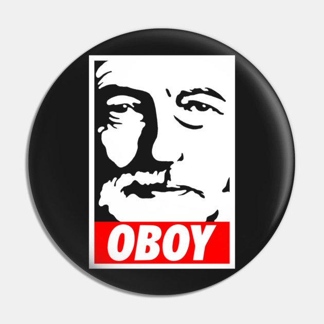 Jeremy Corbyn OBOY Pin by dumbshirts