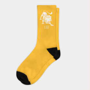 Astrological Zodiac Tee Shirts - Leo the Lion Socks
