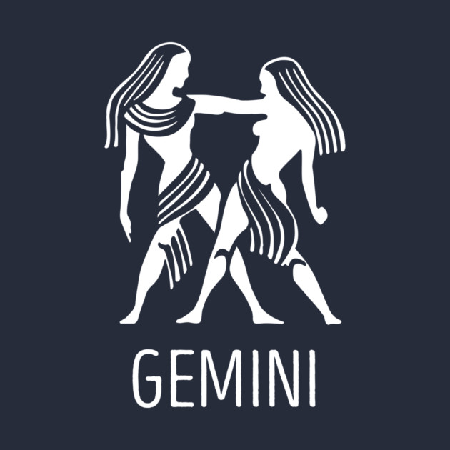 Astrological Zodiac Tee Shirts - Gemini the Twins by Nonstop Shirts