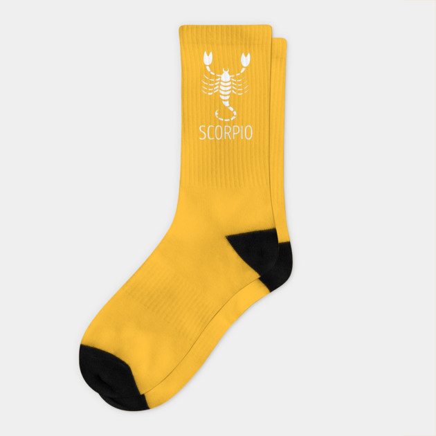 Astrological Zodiac Tee Shirts - Scorpio the Scorpion Socks by Nonstop Shirts