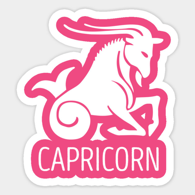 Astrological Zodiac Tee Shirts - Capricorn the Sea Goat Sticker by Nonstop Shirts