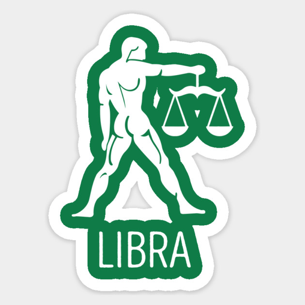 Astrological Zodiac Tee Shirts - Libra the Scales Sticker by Nonstop Shirts