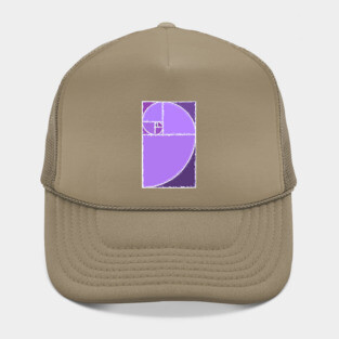 purple color gradient fibonacci sequence Hat