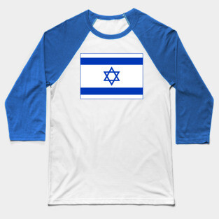 Flag of Israel Baseball T-Shirt