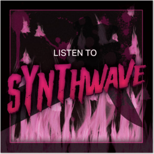 Listen to Synthwave - Neon Slasher Posters and Art