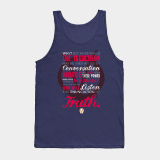 Enunciation of Truth // Comic, Anarchy, Revolution, Anonymous Tank Top