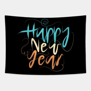 Happy New Year Tapestry