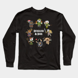 Dungeons And Dogs Long Sleeve T-Shirt