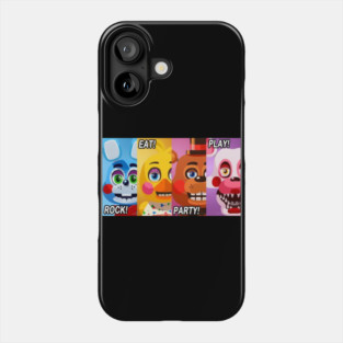 Rock Eat Party Play Banner Phone Case