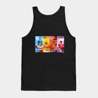 Rock Eat Party Play Banner Tank Top