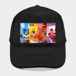 Rock Eat Party Play Banner Hat