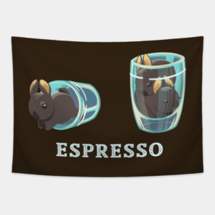 espresso bunnies Tapestry