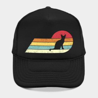Vintage Feline Chic - Retro Cat Tee Hat