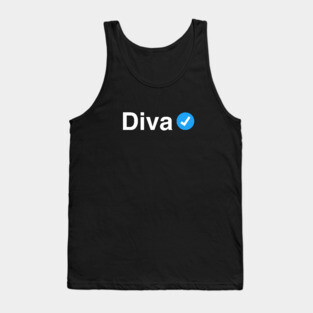Verified Diva - Funny Gift for Queens, Women and Girls Tank Top