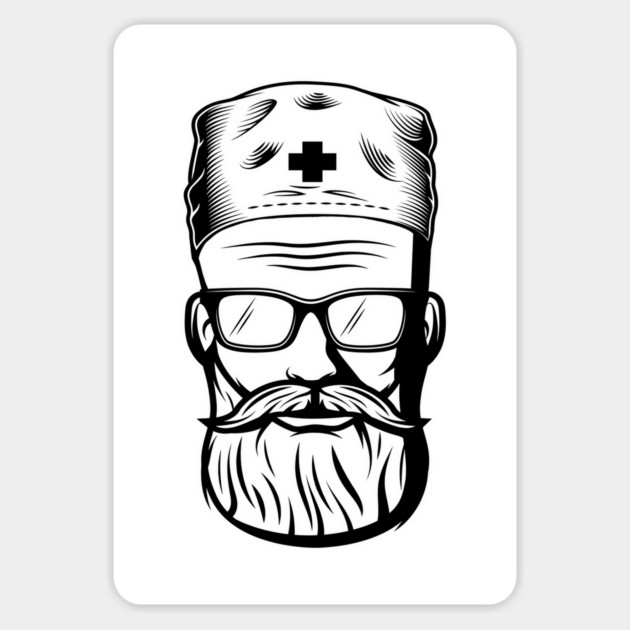 the best nurses have beards Magnet by Tshirtiz