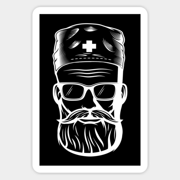 the best nurses have beards Magnet by Tshirtiz