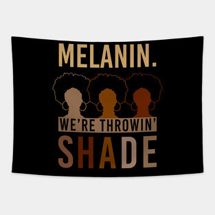 Melanin Queen Black Girl Magic Gift Tapestry