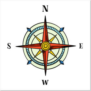 Compass Posters and Art