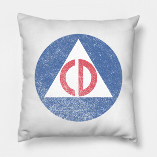 Civil Defense (faded) Pillow
