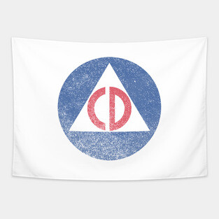 Civil Defense (faded) Tapestry